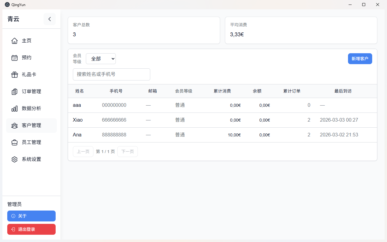 客户管理总览